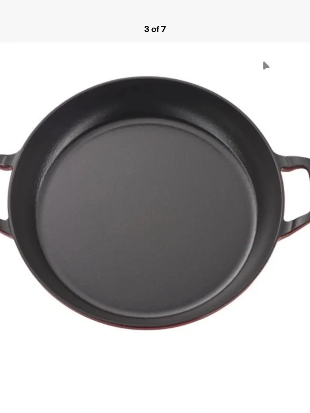 Staub Red Enameled Skillet with Glass Lid - Home Kitchen